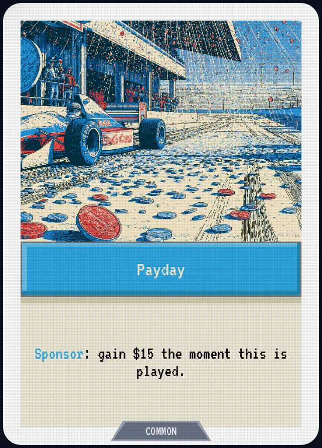 Payday — Sponsor: gain $15 the moment this is played.