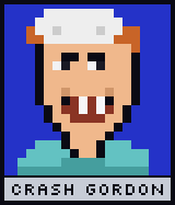 Pixel portrait of CRASH GORDON